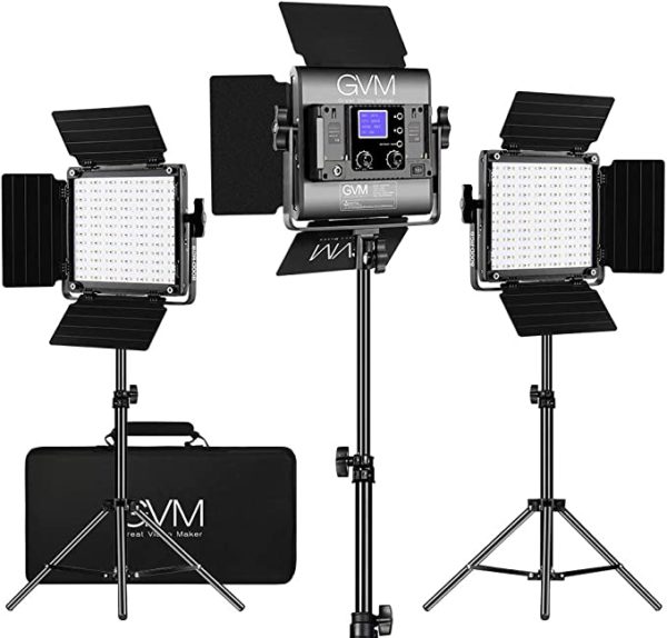 GVM Kit d'éclairage vidéo LED